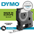 Dymo Ruban de lettrage Dymo 45013 D1 12mmx7m noir sur blanc 10 rouleaux