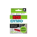 Dymo Ruban Dymo 45017 D1 720570 12mmx7m noir sur rouge