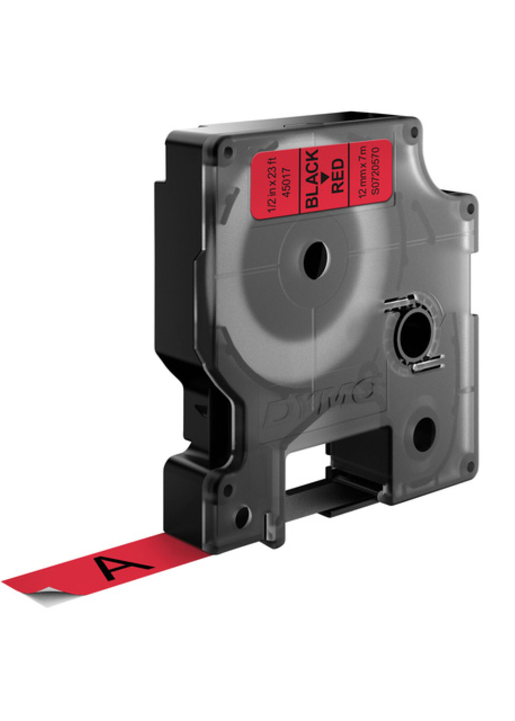 Dymo Ruban Dymo 45017 D1 720570 12mmx7m noir sur rouge