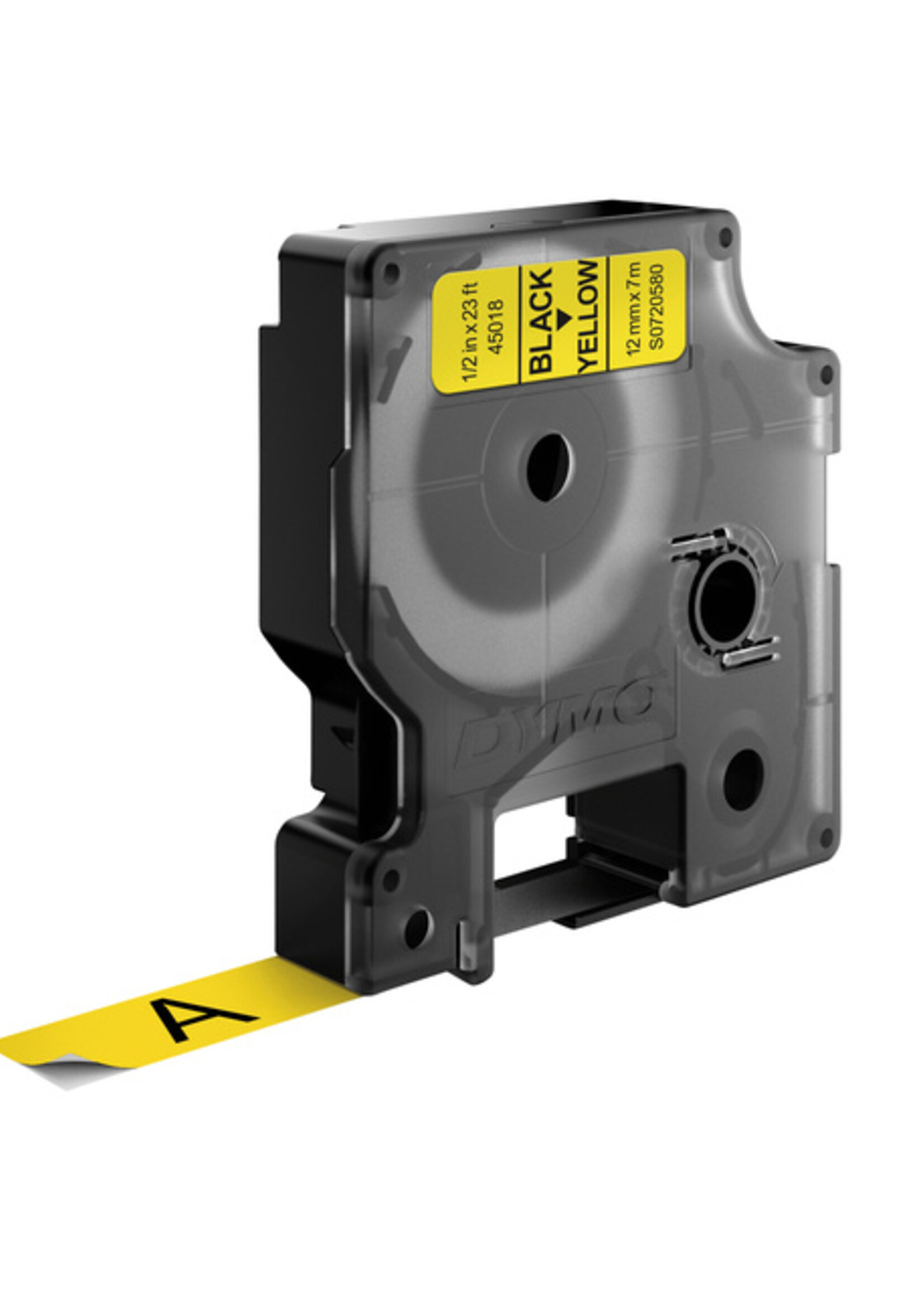 Dymo Ruban Dymo 45018 D1 720580 12mmx7m noir sur jaune