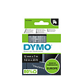 Dymo Labeltape Dymo 45020 D1 720600 12mmx7m wit op transparant