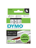 Dymo Ruban Dymo 45800 D1 720820 19mmx7m noir sur transparent