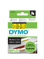 Dymo Ruban Dymo 45808 D1 720880 19mmx7m noir sur jaune