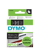 Dymo Ruban Dymo 45811 D1 720910 19mmx7m blanc sur noir