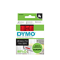 Dymo Labeltape Dymo 53717 D1 720970 24mmx7m zwart op rood