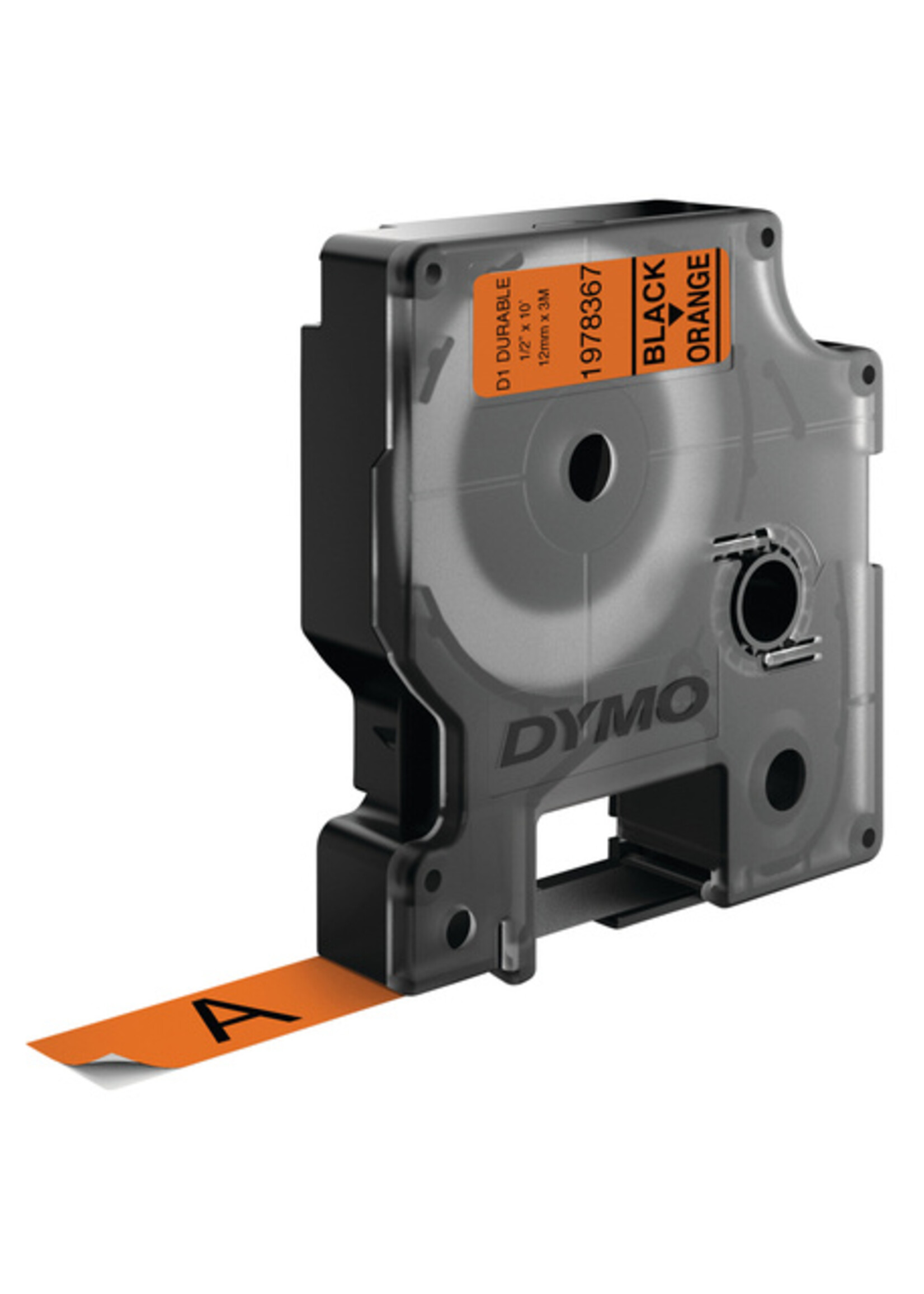 Dymo Ruban à étiqueter Dymo 1978367 12mmx3m noir sur orange