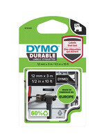 Dymo Labeltape Dymo 1978365 12mmx3m wit op zwart
