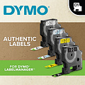 Dymo Labeltape Dymo 1978365 12mmx3m wit op zwart