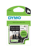 Dymo Ruban Dymo 16958 D1 718050 19mmx3,5m nylon noir sur blanc