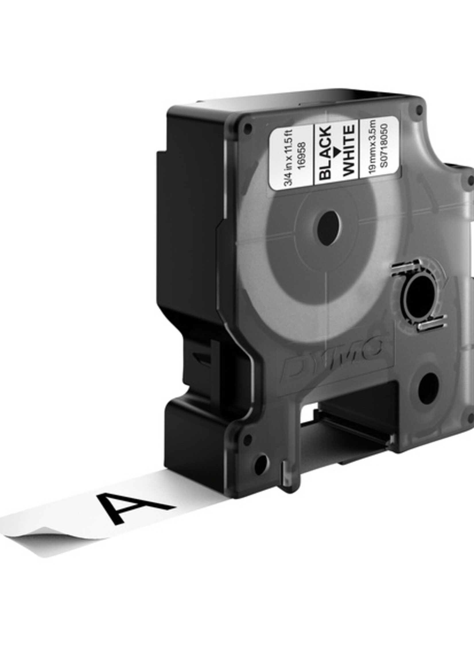 Dymo Labeltape Dymo 16954 D1 718050 19mmx3.5m nylon zwart op wit