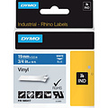 Dymo Labeltape Dymo Rhino 18054 19mmx5.5m vinyl wit op blauw