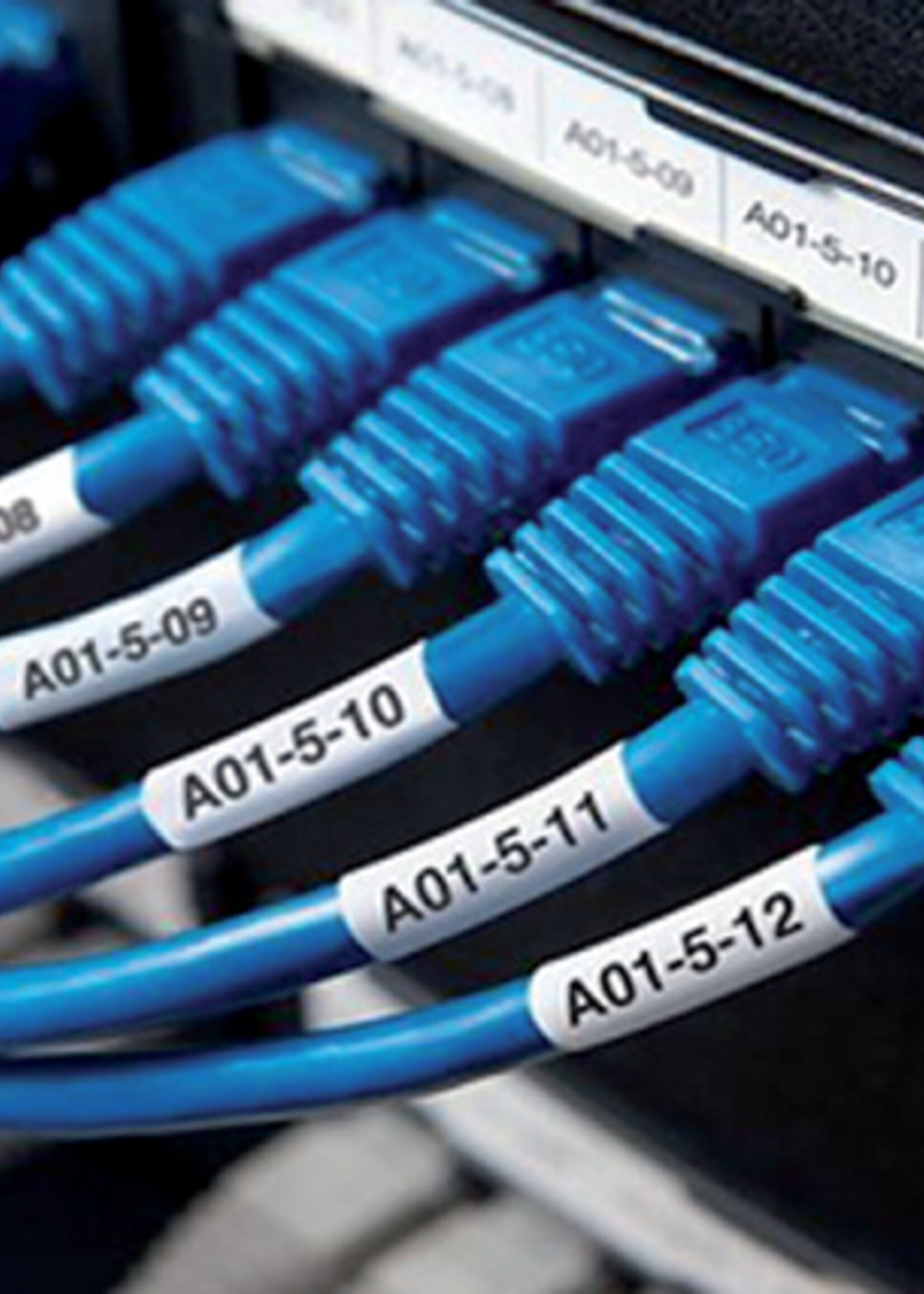 Dymo Labeltape Dymo Rhino 18057 krimpkous 19mmx1.5m zwart op wit