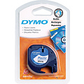 Dymo Ruban Dymo Letratag 91201 plastique 12mm noir sur blanc