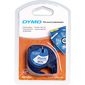 Dymo Labeltape Dymo 91201 12mmx4m letratag wit/zwart