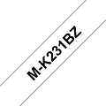 Brother Labeltape Brother P-touch M-K231 12mm zwart op wit