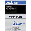 Brother Labeltape Brother P-touch TC-M91 9mm zwart op transparant