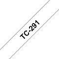 Brother Labeltape Brother P-touch TC-291 9mm zwart op wit