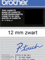 Brother Labeltape Brother P-touch TC-201 12mm zwart op wit
