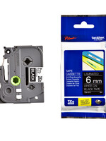 Brother Ruban cassette Brother P-Touch TZe-315 6mm blanc sur noir