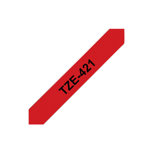 Brother Ruban cassette Brother P-Touch TZE421 9mm noir sur rouge