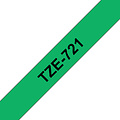 Brother Labeltape Brother P-touch TZE-721 9mm zwart op groen
