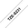 Brother Labeltape Brother P-touch TZE-S231 12mm zwart op wit