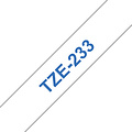 Brother Labeltape Brother P-touch TZE-233 12mm blauw op wit