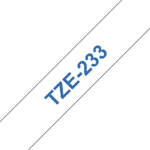 Brother Labeltape Brother P-touch TZE-233 12mm blauw op wit