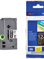 Brother Labeltape Brother P-touch TZE-335 12mm wit op zwart