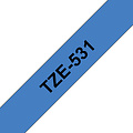 Brother Labeltape Brother P-touch TZE-531 12mm zwart op blauw
