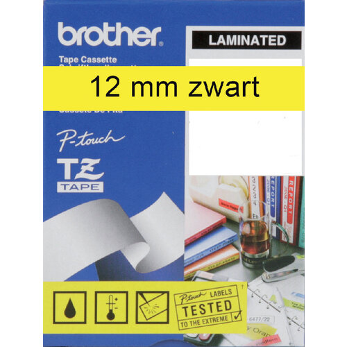 Brother Labeltape Brother P-touch TZE-631 12mm zwart op geel