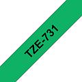 Brother Labeltape Brother P-touch TZE-731 12mm zwart op groen