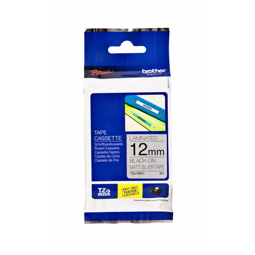 Brother Labeltape Brother P-touch TZE-M931 12mm zwart op metalic