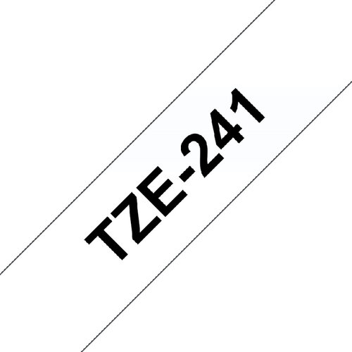 Brother Labeltape Brother P-touch TZE-241 18mm zwart op wit