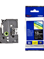 Brother Ruban cassette Brother P-Touch TZe-345 18mm blanc sur noir