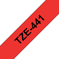 Brother Labeltape Brother P-touch TZE-441 18mm zwart op rood
