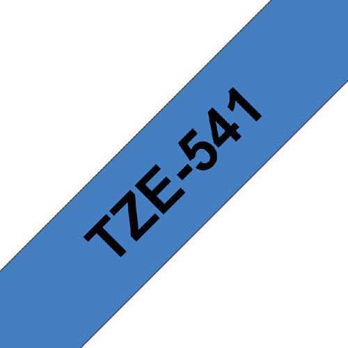 Brother Labeltape Brother P-touch TZE-541 18mm zwart op blauw