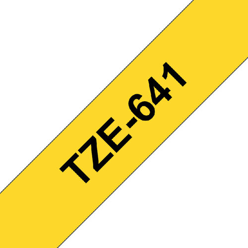 Brother Labeltape Brother P-touch TZE-641 18mm zwart op geel