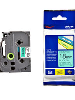 Brother Labeltape Brother P-touch TZE-741 18mm zwart op groen