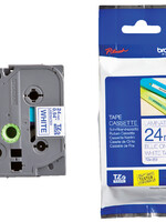 Brother Labeltape Brother P-touch TZE-253 24mm blauw op wit