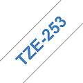 Brother Labeltape Brother P-touch TZE-253 24mm blauw op wit