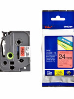 Brother Ruban cassette Brother P-Touch TZE451 24mm noir sur rouge