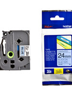 Brother Ruban cassette Brother P-Touch TZE551 24mm noir sur bleu