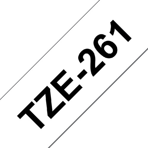 Brother Labeltape Brother P-touch TZE-261 36mm zwart op wit