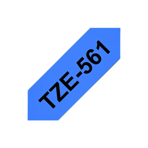Brother Labeltape Brother P-touch TZE-561 36mm zwart op blauw