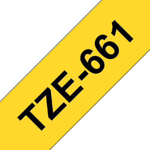 Brother Ruban Brother P-Touch TZE661 36mm noir sur jaune