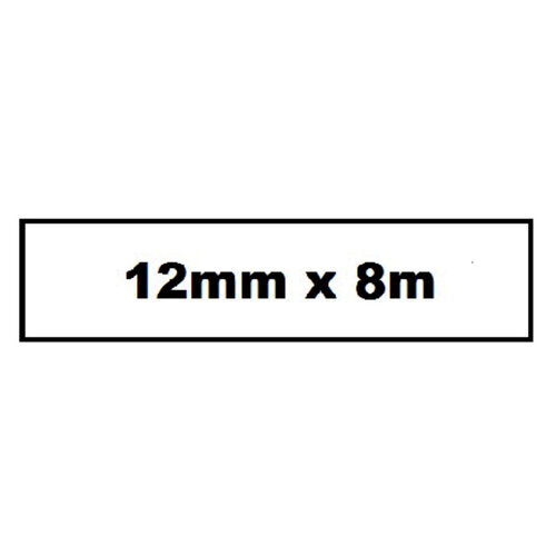 Quantore Ruban étiquette Quantore TZE-231 12mmx8m blanc/noir