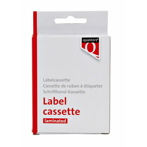 Quantore Labeltape Quantore TZE-241 18mm x 8m wit/zwart