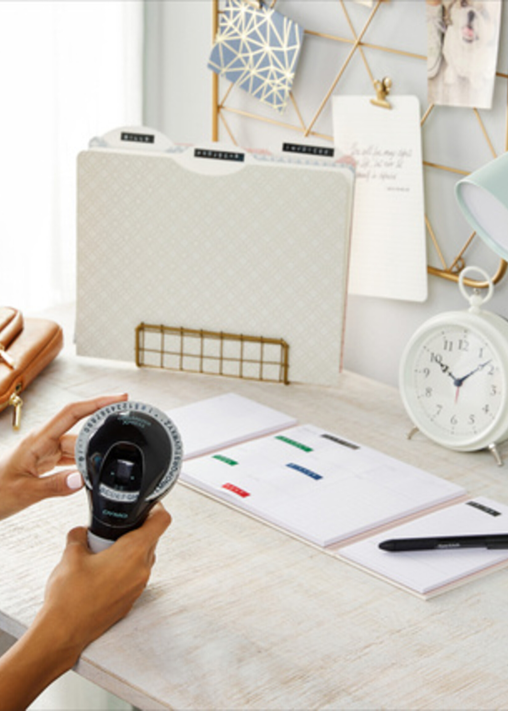 Dymo Labeltape Dymo rol 9mmx3M glossy vinyl prof zwart