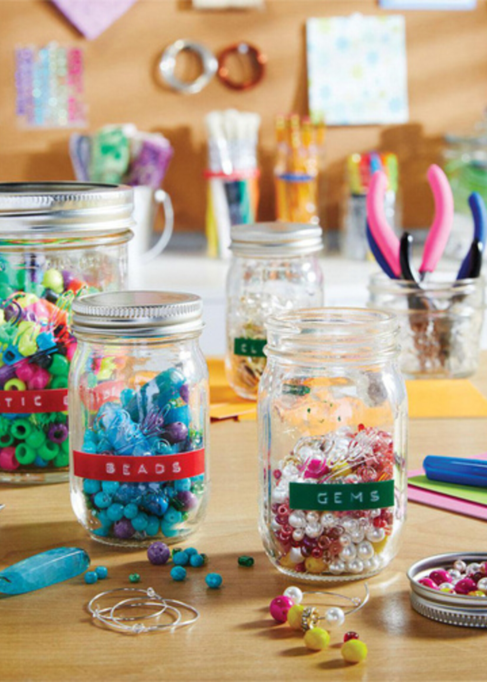 Dymo Ruban Dymo rouleau 9mmx3m vinyle brillant prof rouge